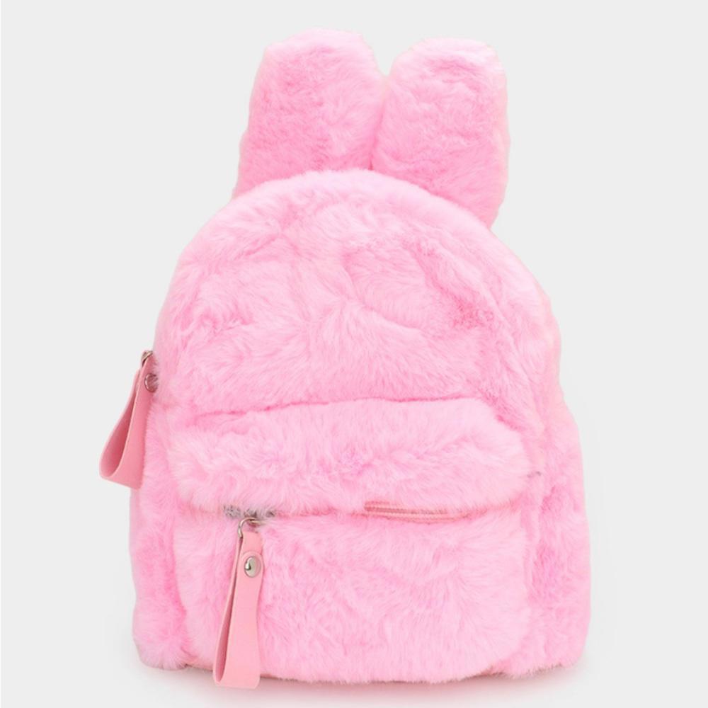 Barbie pink faux fur mini backpack